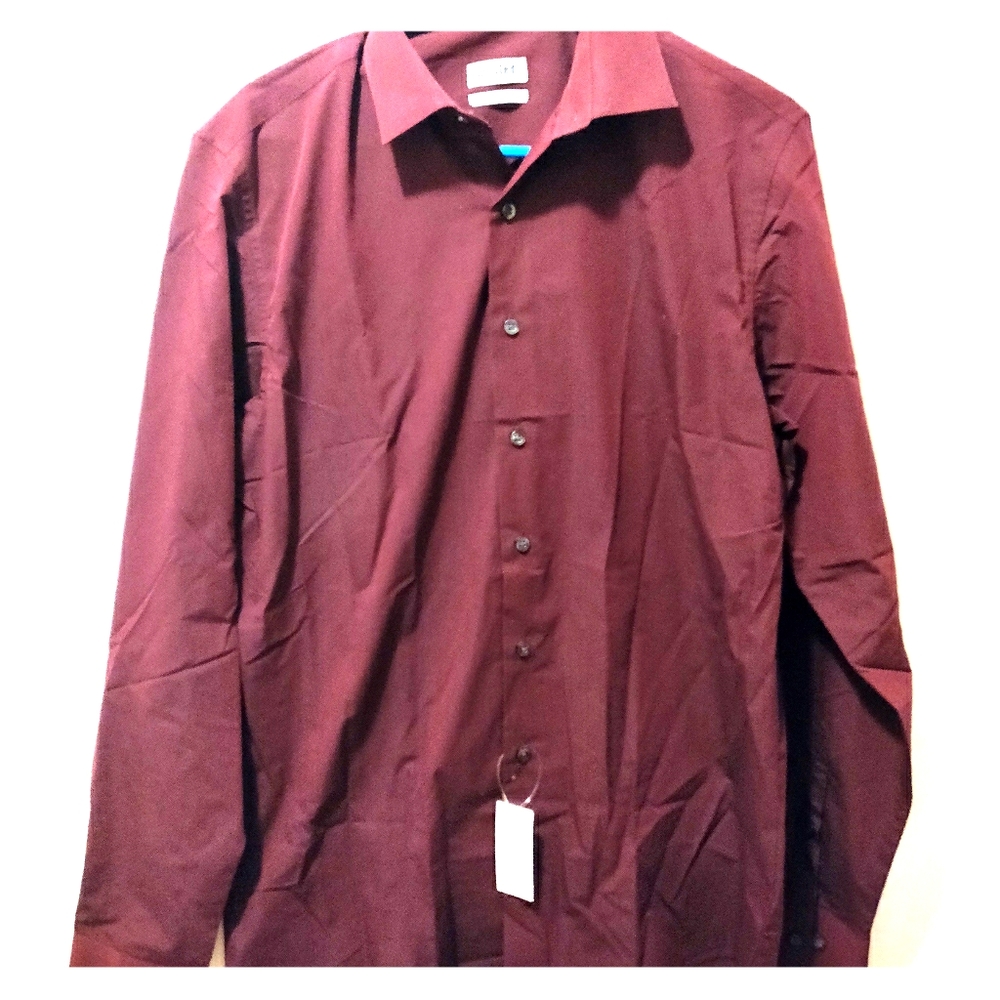 Unlisted by Kenneth Cole Men's Burgundy Slim Fit